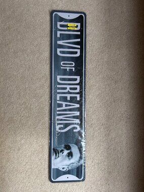 NEW Metal James Dean Blvd of Dreams Street Sign, 24" by 5", Missing Paper Tag